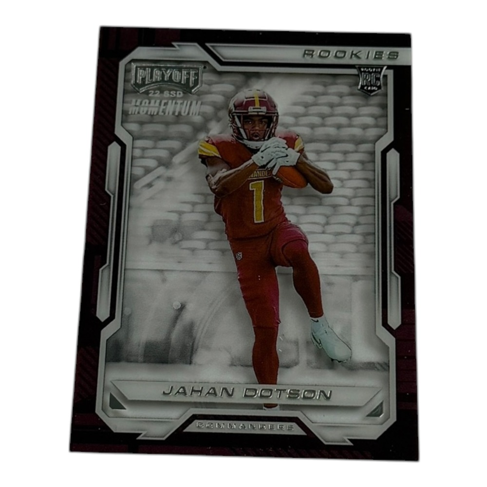 2022 Panini Chronicles Playoff Momentum Jahan Dotson Rookie RC PMR-10 Commanders
